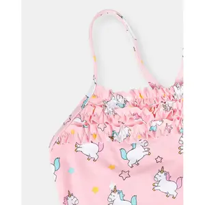 Unicorn girls' one-piece swimsuit Mr. Wonderful image-2