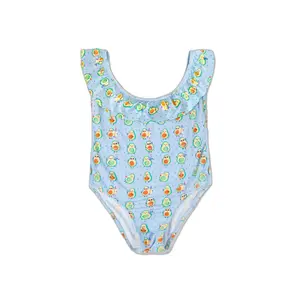 Girls' avocado one-piece swimsuit Mr. Wonderful image-0