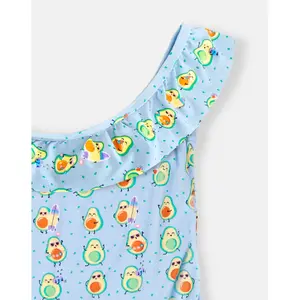 Girls' avocado one-piece swimsuit Mr. Wonderful image-3