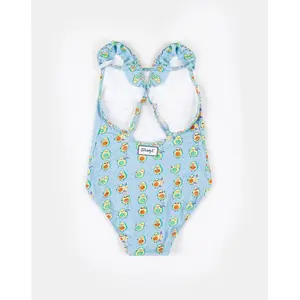 Girls' avocado one-piece swimsuit Mr. Wonderful image-1