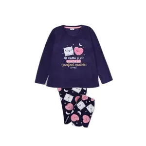 Girls' long-sleeve pyjamas Mr. Wonderful Mi Cama y Yo image-0