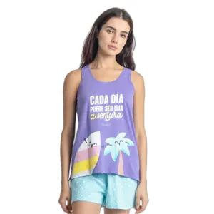 Pijama sem mangas mulher Mr. Wonderful image-0