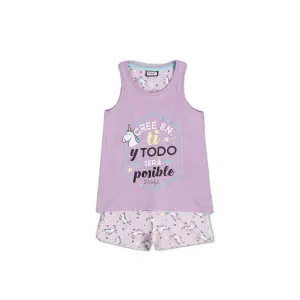 Girls' camisole pyjamas Mr. Wonderful Cree en ti image-0