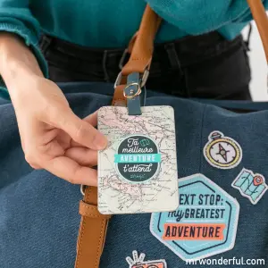etichetta per bagagli - la vostra migliore avventura vi raggiunge Mr. Wonderful image-3
