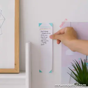 Sticky notes to keep tasks on track Mr. Wonderful image-3