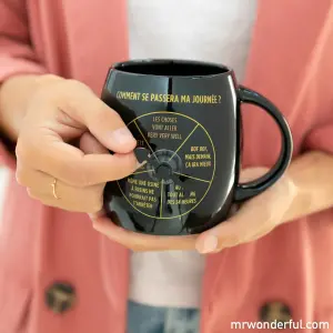 Tazza con rotella girevole: come andrà la mia giornata? Mr. Wonderful image-2