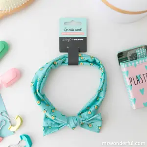 Elastic headband with girl's bow Mr. Wonderful image-0