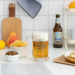 Beer mug - Dad, you deserve the best! Mr. Wonderful image-2