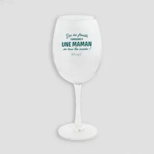 Wine glass - dry or fruity, a toast to a successful mother Mr. Wonderful