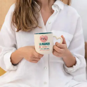 Mug - the mom who drinks from this mug deserves a kiss from me Mr. Wonderful image-0