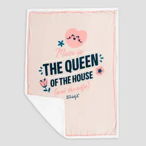 Manta con funda Mr. Wonderful Mum Is The Queen Of The House image-0