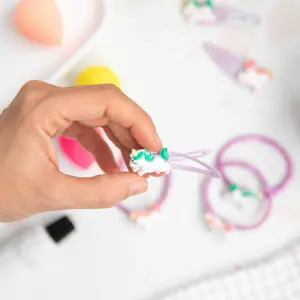 Set of 3 hair clips + 3 hair elastics - unicorn Mr. Wonderful (x3) image-2