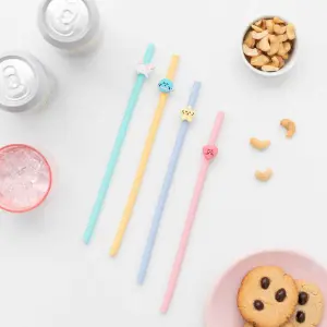 Ensemble de 4 pailles pour boissons fraîches enfant Mr. Wonderful (x4) image-1