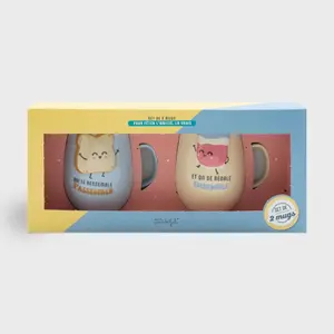 Tazas - lo semejante atrae a lo semejante y estamos juntos en esto Mr. Wonderful (x2) image-1