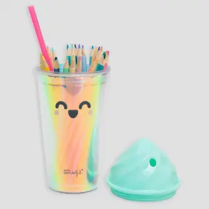 Colored pencils with pencil cup Mr. Wonderful Create something great (x24) image-1