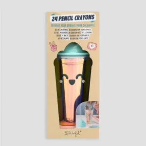 Colored pencils with pencil cup Mr. Wonderful Create something great (x24) image-2