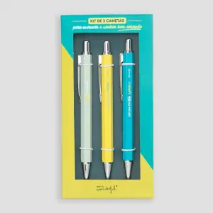 Penne per scrivere e sognare a colori Mr. Wonderful (x3) image-1