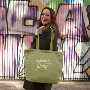 Sac à main en toile Mr. Wonderful Where's the party? image-1