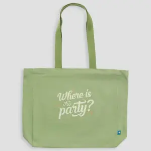 Sac à main en toile Mr. Wonderful Where's the party? image-0