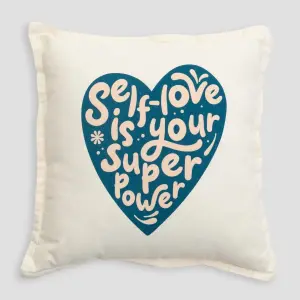 Coussin Mr. Wonderful Self-Love Is Your Superpower image-0