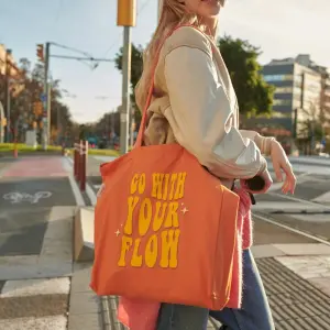 Mala de mão em lona Mr. Wonderful Go with your flow image-0