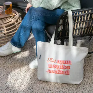 Mala de mão em lona Mr. Wonderful This mum needs a cocktail image-1