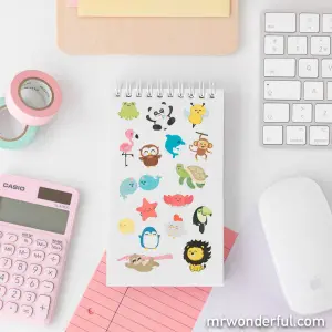 Children's note stickers Mr. Wonderful image-2