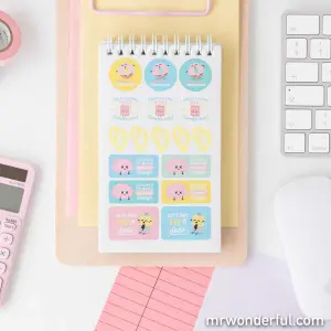 Children's note stickers Mr. Wonderful image-4