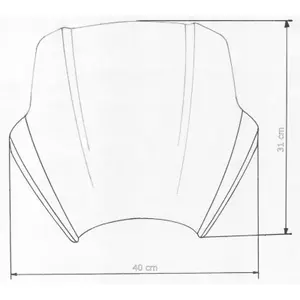 Pare-brise moto MRA Yamaha FZS1000 Fazer image-1