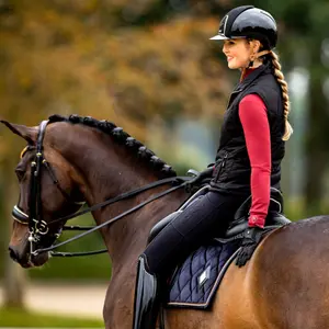 Damskie legginsy jeździeckie z pełną przyczepnością Mrs. Ros Softshell Silhouette image-3