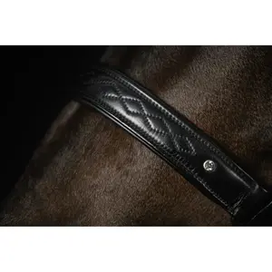 Leren halster voor paard Mrs. Ros Diamond Deluxe Movie Star image-1