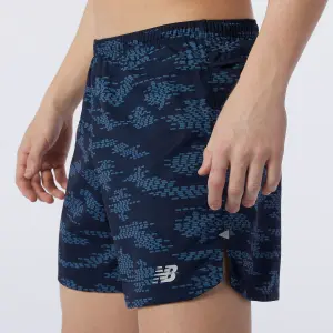 Short New Balance printed impact run 13 cm image-2