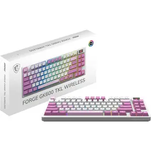 Wireless Bluetooth gaming keyboard MSI Forge GK600 TKL RGB image-3