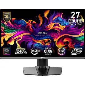 Écran PC 4K QD-OLED/240Hz/0.03ms/Pivot/G-SYNC MSI MPG image-0