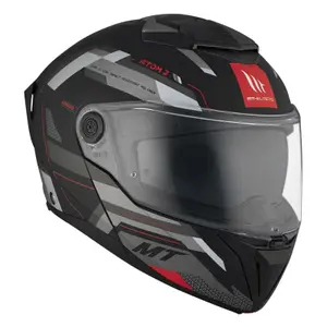 Modulær motorcykelhjelm MT Helmets Atom 2 Sv Bast D5 image-2