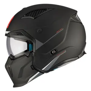 Convertible single-screen trial helmet with removable chin strap MT Helmets Streetfighter SV image-1