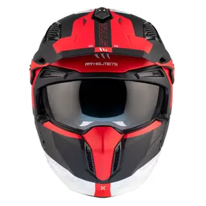 Casque moto trial simple ecran transformable avec mentonniere amovible MT Helmets Streetfighter Sv Totem B15 (Ece 22.06) image-2
