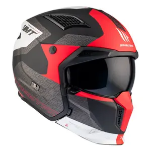 Casque moto trial simple ecran transformable avec mentonniere amovible MT Helmets Streetfighter Sv Totem B15 (Ece 22.06) image-4