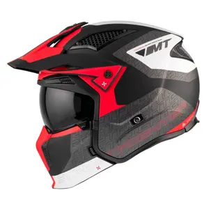 Casque moto trial simple ecran transformable avec mentonniere amovible MT Helmets Streetfighter Sv Totem B15 (Ece 22.06) image-6
