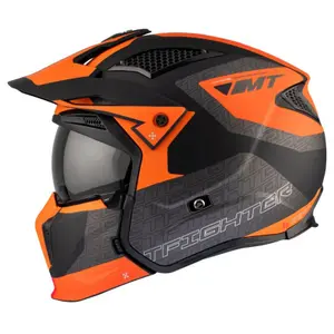 Casco de moto trial transformable con mentonera removible MT Helmets Streetfighter Sv Totem B4 (Ece 22.06) image-1
