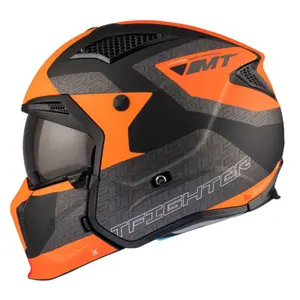 Casco de moto trial transformable con mentonera removible MT Helmets Streetfighter Sv Totem B4 (Ece 22.06) image-2