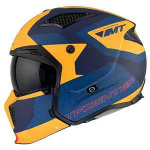 Casque moto trial simple ecran transformable avec mentonniere amovible MT Helmets Streetfighter Sv Totem C3 (Ece 22.06) image-2