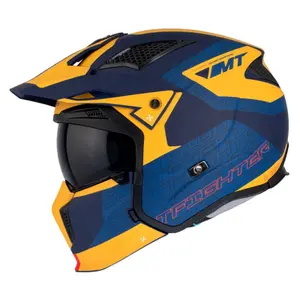 Casque moto trial simple ecran transformable avec mentonniere amovible MT Helmets Streetfighter Sv Totem C3 (Ece 22.06) image-1