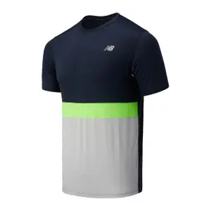 T-shirt New Balance striped accelerate image-0