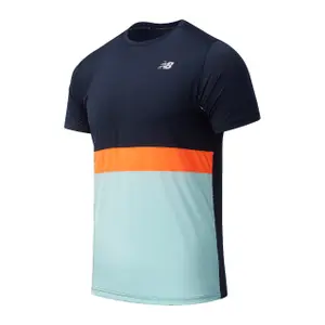 T-shirt New Balance striped accelerate image-0