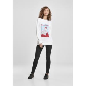 Women's T-shirt Mister Tee merry chritma cat image-1