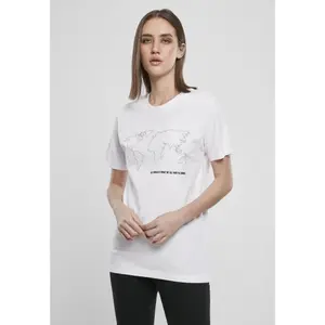 Dames-T-shirt Mister Tee world map image-0