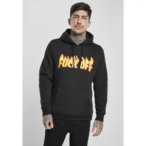 Hoodie Mister Tee fuck flames image-1