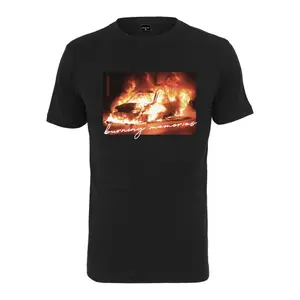 T-shirt Mister Tee burning car image-0