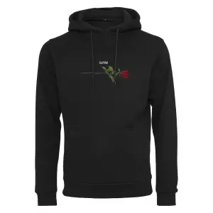 Hooded sweatshirt Mister Tee rose love image-0